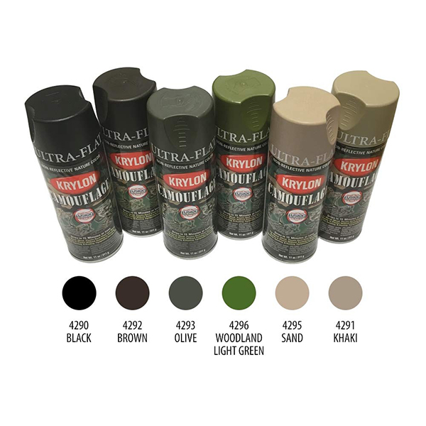 Krylon Camouflage Spray Black 4290.